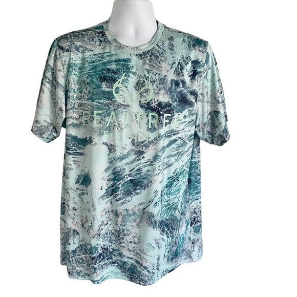Realtree Fishing Short Sleeve Performance Shirt Men's Large - Picture 2 of 6